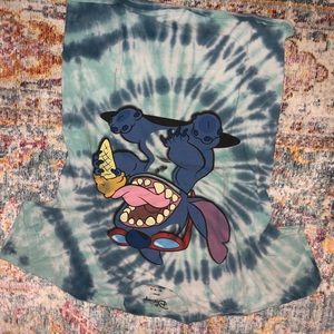 Tie dye STITCH Disney shirt
